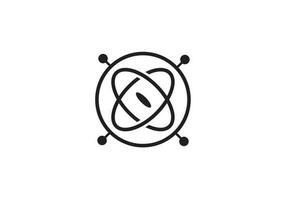 gyroscope icon vector illustration on white background