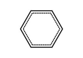 Hexagon icon vector illustration on white background