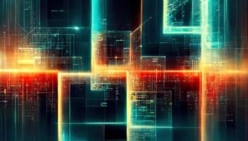 abstract tech background Floating Numbers HUD Background Matrix particles grid virtual reality Smart build Grid core Hardware quantum form Future technology Decoding gamer photo