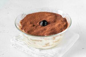 Portion of tiramisu photo