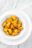 Slices of roasted pineapple photo