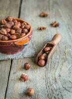 Swiss chocolate candies with nuts and dried fruits photo