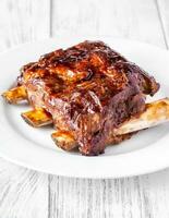 Grilled pork ribs photo