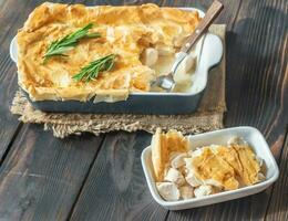 Chicken pie with philo photo