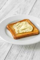 Toast with butter photo