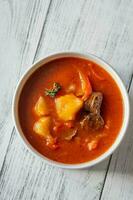 Potato chorizo stew photo