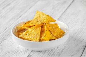 Bowl tortilla chips photo