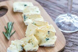 Cambozola cheese closeup photo