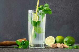 Glass of mojito photo