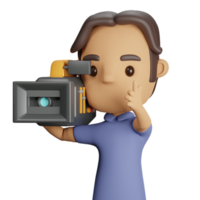 3D Cameraman Icon png