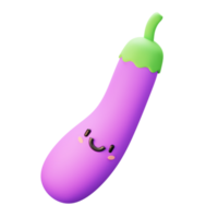 3D eggplant Icon png