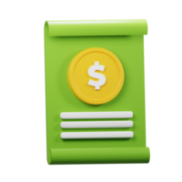 3D Invoice Icon png