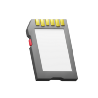 3d memoria tarjeta icono png