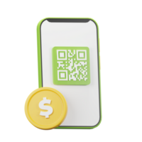 3d qr escáner icono png