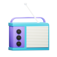 icono de radio 3d png