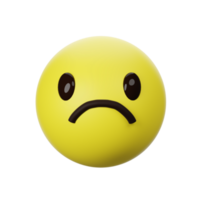 3d triste icône png