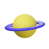 3d Saturno icono png