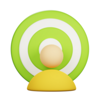 3D Target Market Icon png