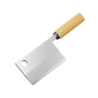 3d cuchilla de carnicero icono png