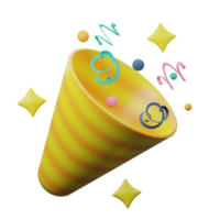 3D Confetti Icon png