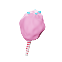 3d algodón caramelo icono png