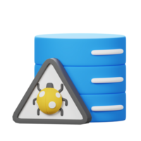 3D Database Virus Icon png