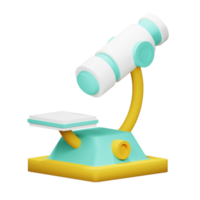 3d microscópio ícone png