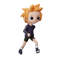 3D Male Running Icon png