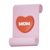 3D Mom Greeting Card Icon png