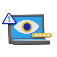 icono de software espía 3d png