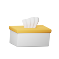 3d pañuelo de papel caja icono png