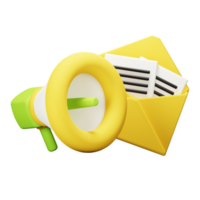 3d Email Marketing Symbol png