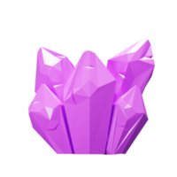 3d joya cristal icono png