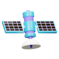 3d satélite icono png