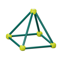 3d pyramid geometri ikon png