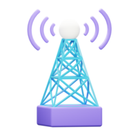 3D Signal Tower Icon png