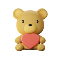 3D Teddy Bear Icon png