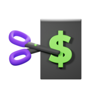3D Cut Price Icon png