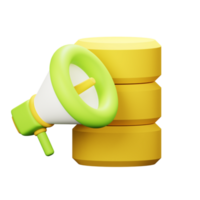 3D Database Marketing Icon png