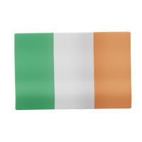 3d Irlande drapeau icône png