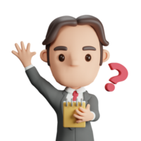 3d periodista icono png