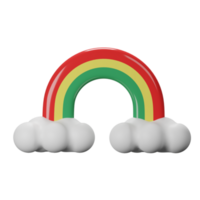 ícone do arco-íris 3d png