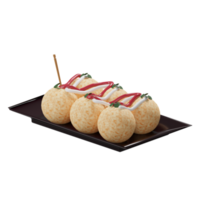 3d takoyaki ícone png