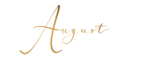 Gold months word png