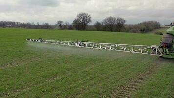 Farmland Being Sprayed With Controversial Glyphosate Herbicide video