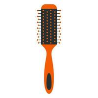 Hairbrush isolated on white background or comb vector icon.