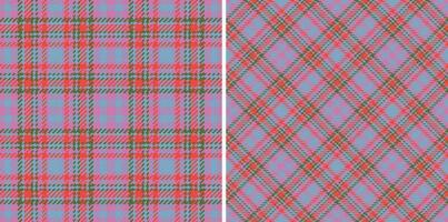 Fabric pattern tartan. Vector textile seamless. Check background texture plaid.