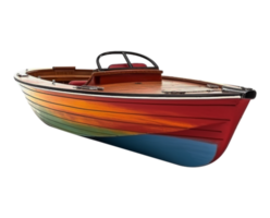 hög hastighet färgrik båt i png