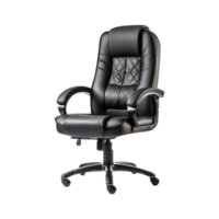 Black office chair in png