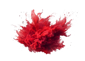 vermelho fumaça, explosão cor efeito dentro png